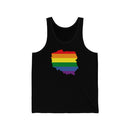 Women's Flag Map Pride Tank Poland