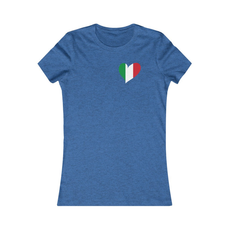 Women's Flag Heart T-Shirt Italy