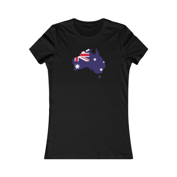 Women's Flag Map T-Shirt Australia
