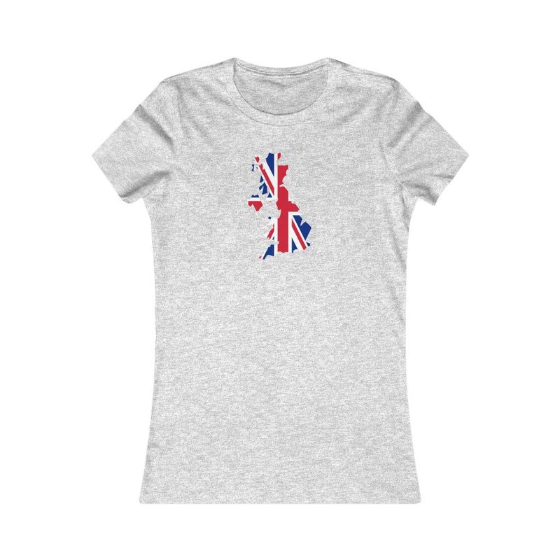 Women's Flag Map T-Shirt United Kingdom