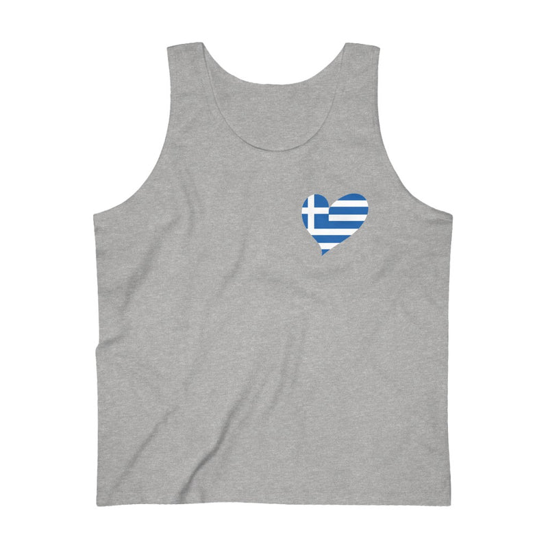 Men's Flag Heart Tank Greece