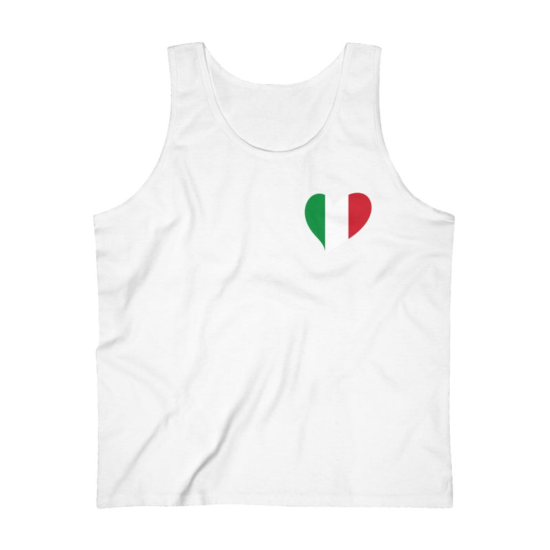 Men's Flag Heart Tank Italy