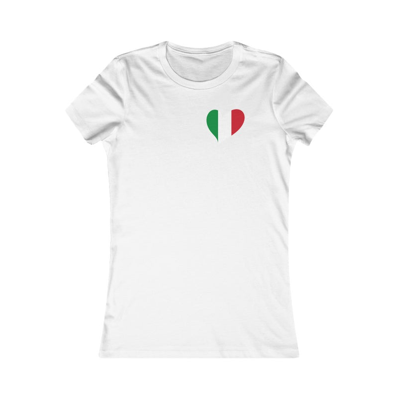 Women's Flag Heart T-Shirt Italy