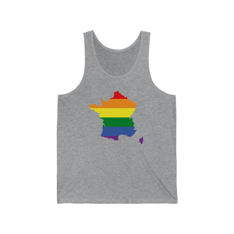 Women's Flag Map Pride Tank France