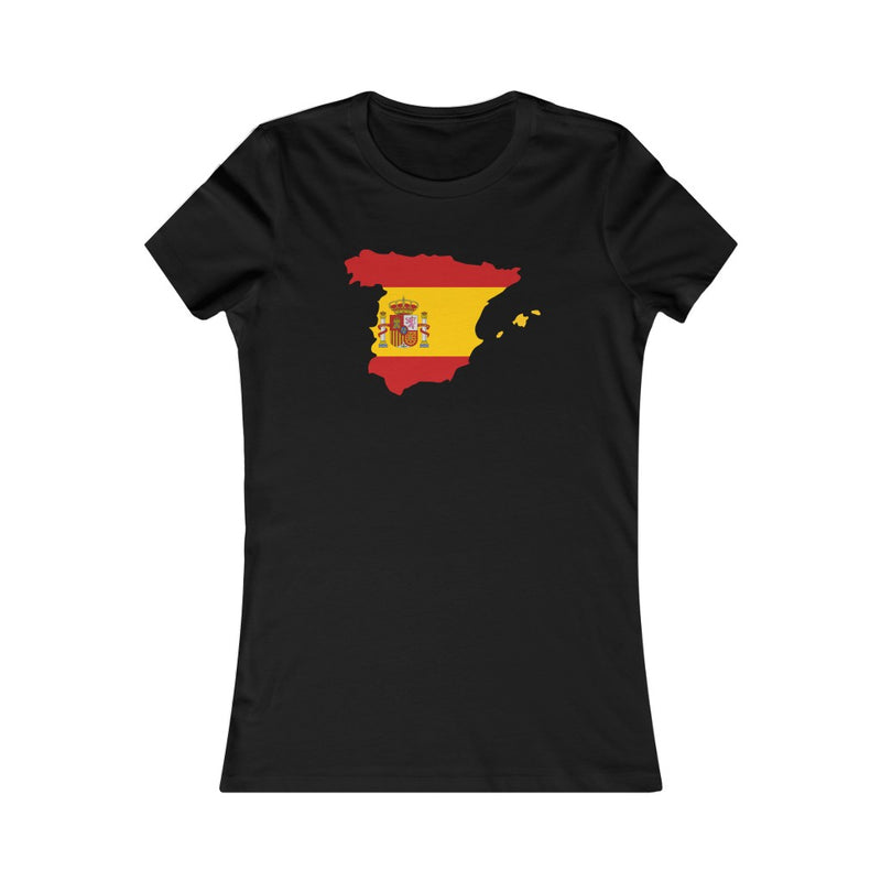 Women's Flag Map T-Shirt Spain