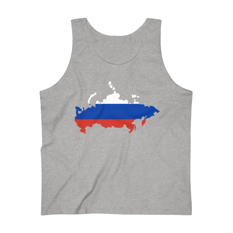 Men's Flag Map Tank Russia