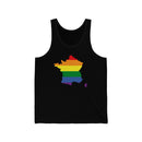 Women's Flag Map Pride Tank France