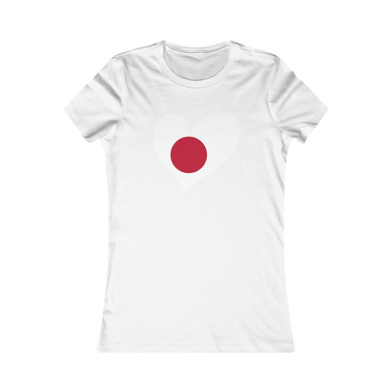 Women's Big Heart T-Shirt Japan