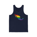 Women's Flag Map Pride Tank Mexico