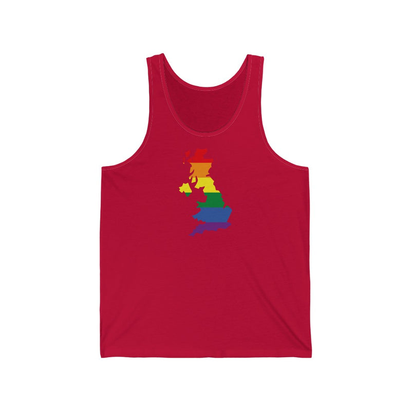 Women's Flag Map Pride Tank United Kingdom