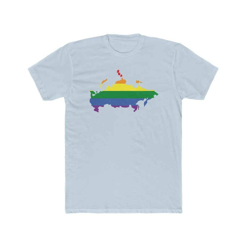 Men's Flag Map Pride T-Shirt Russia