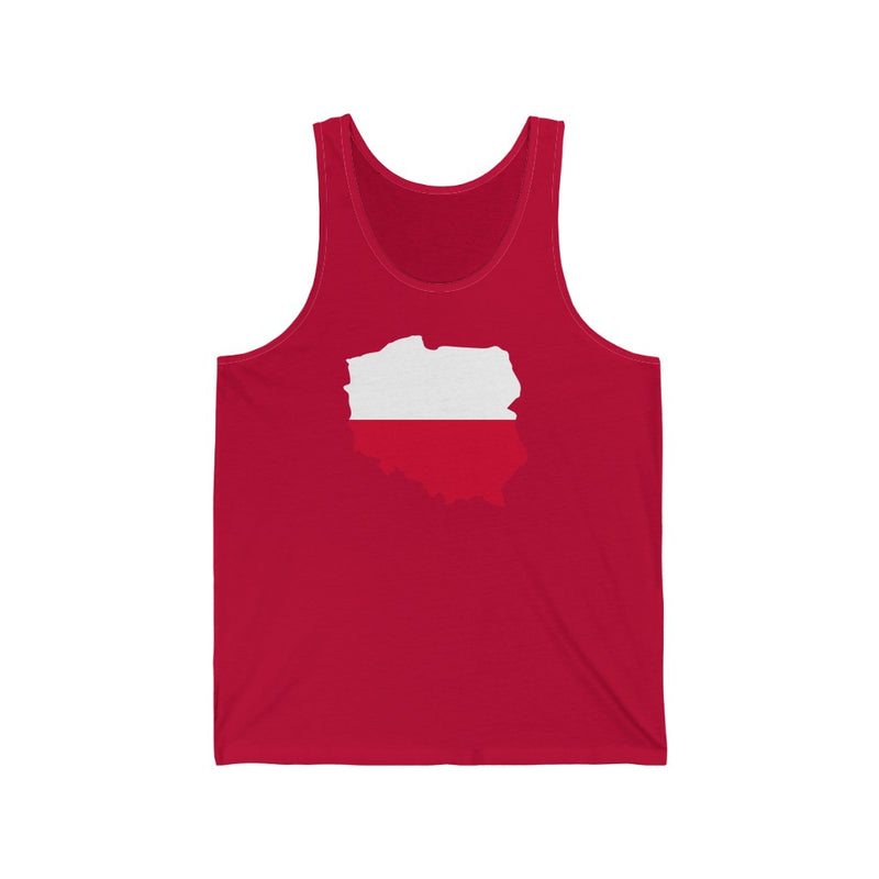 Women's Flag Map Tank Poland