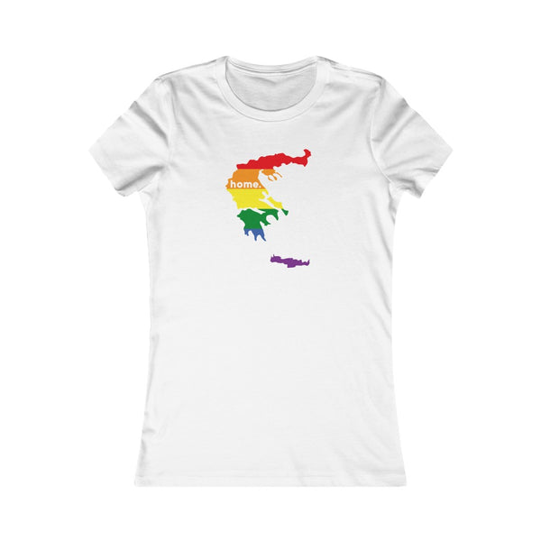 Women's Flag Map Home Pride T-Shirt Greece