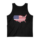 Men's Flag Map Tank USA