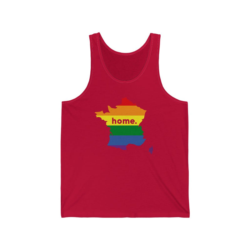 Women's Flag Map Home Pride Tank France