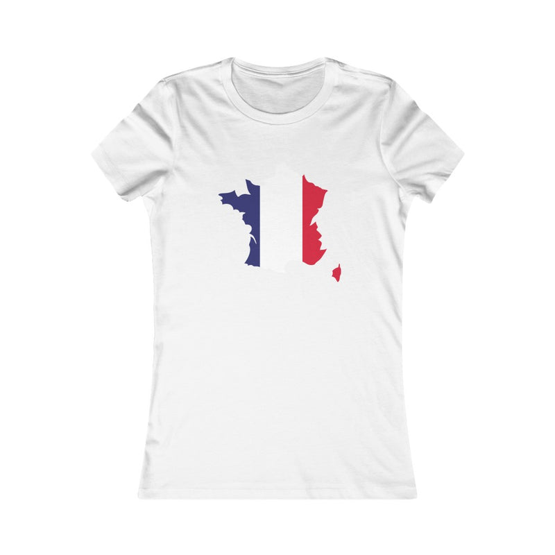 Women's Flag Map T-Shirt France