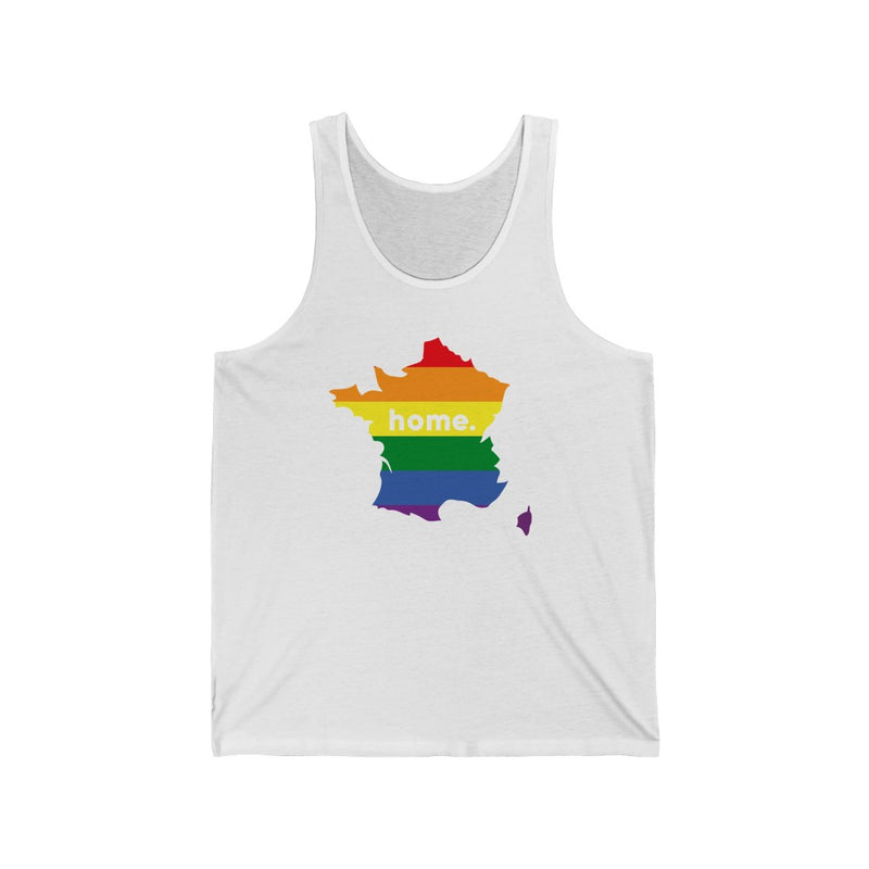 Women's Flag Map Home Pride Tank France