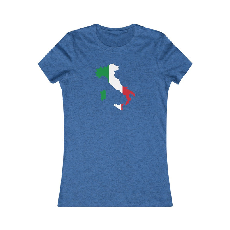 Women's Flag Map T-Shirt Italy