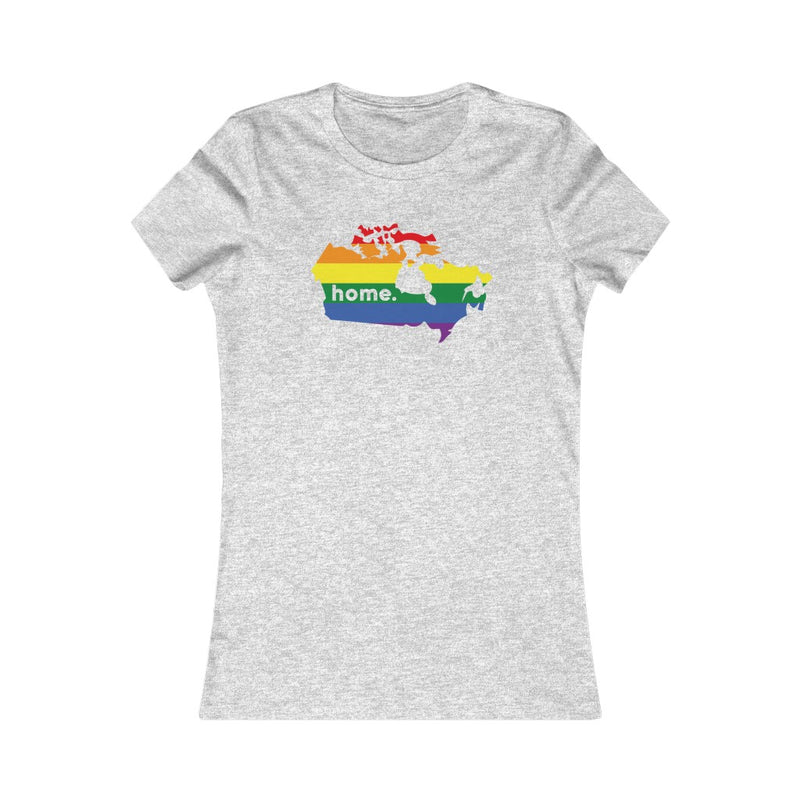 Women's Flag Map Home Pride T-Shirt Canada