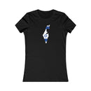 Women's Flag Map T-Shirt Israel