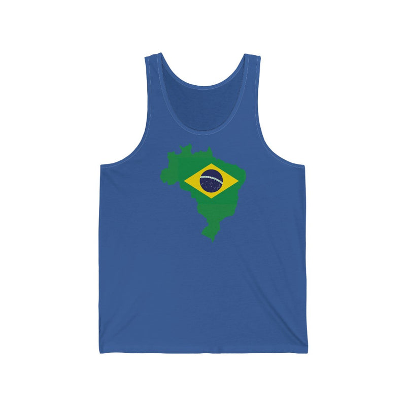 Women's Flag Map Tank Brazil