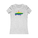 Women's Flag Map Pride T-Shirt Russia