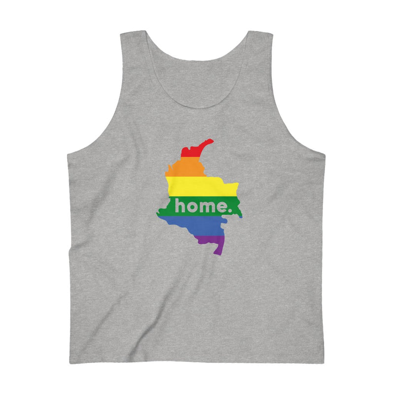 Men's Flag Map Home Pride Tank Colombia