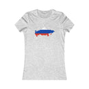 Women's Flag Map T-Shirt Russia