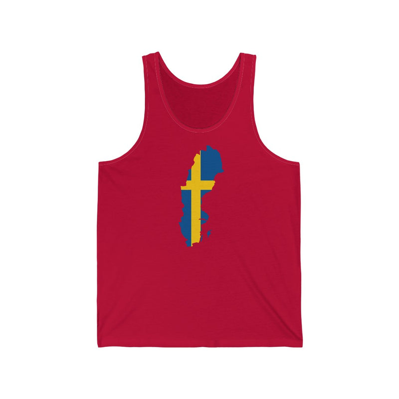 Women's Flag Map Tank Sweden