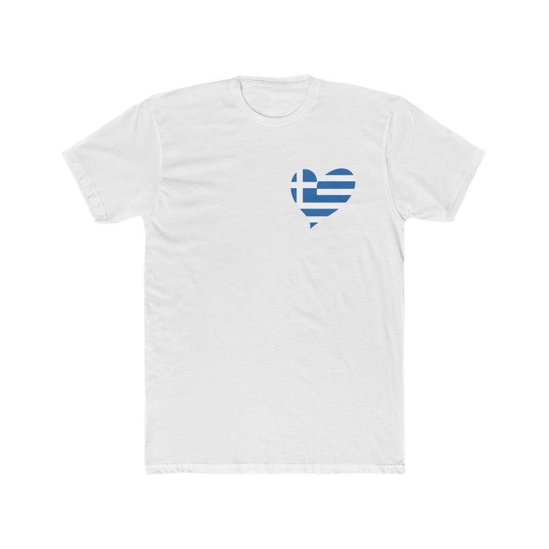 Men's Flag Heart T-Shirt Greece