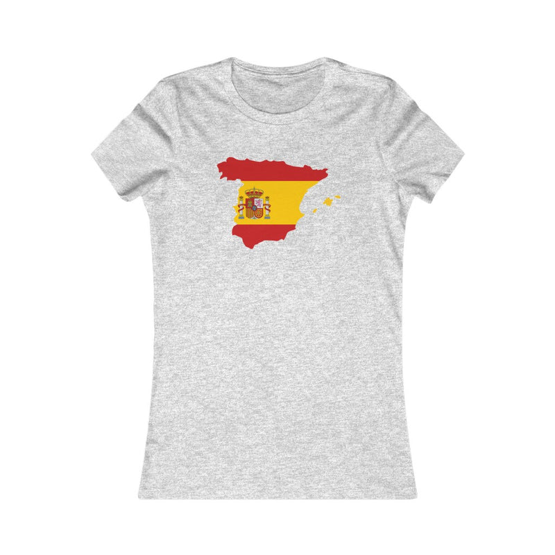 Women's Flag Map T-Shirt Spain