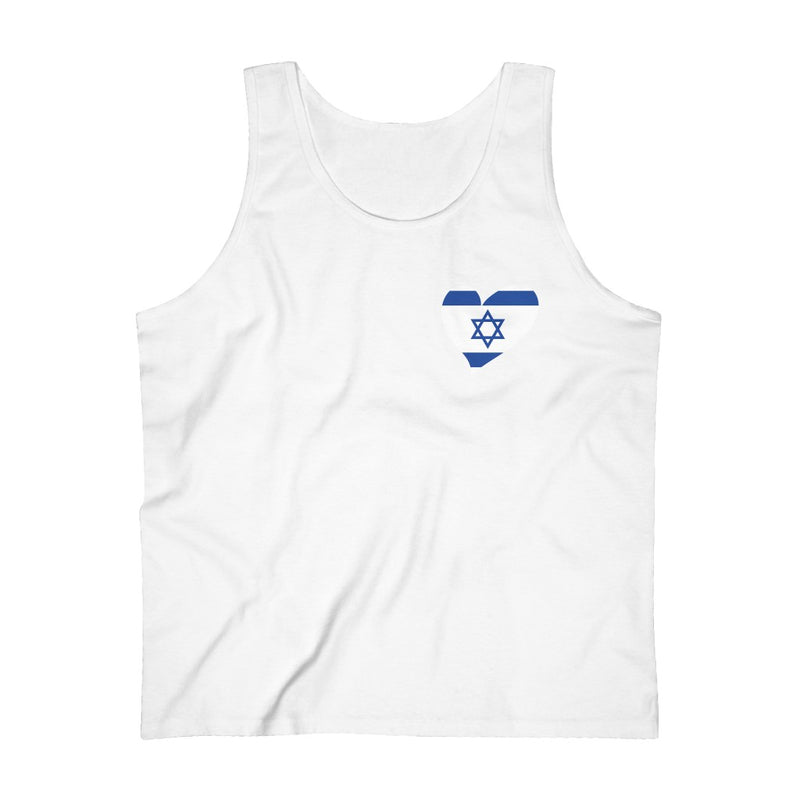 Men's Flag Heart Tank Israel