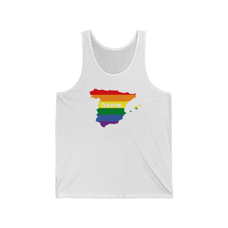 Women's Flag Map Home Pride Tank Spain