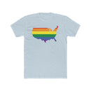 Men's Flag Map Pride T-Shirt USA