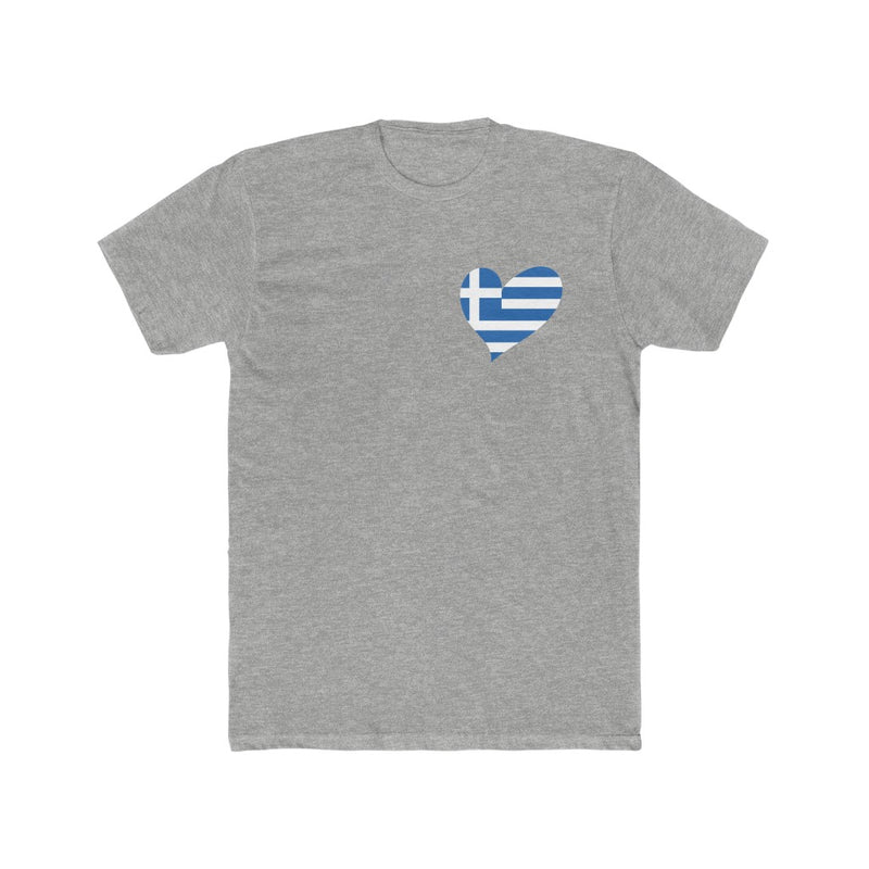 Men's Flag Heart T-Shirt Greece