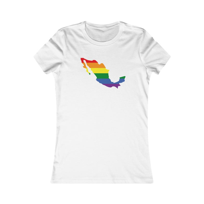 Women's Flag Map Pride T-Shirt Mexico