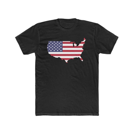 Men's Flag Map T-Shirt USA