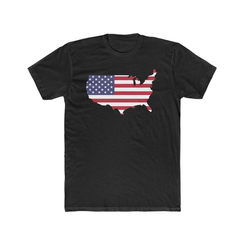 Men's Flag Map T-Shirt USA