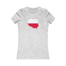 Women's Flag Map T-Shirt Poland