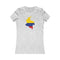 Women's Flag Map T-Shirt Colombia