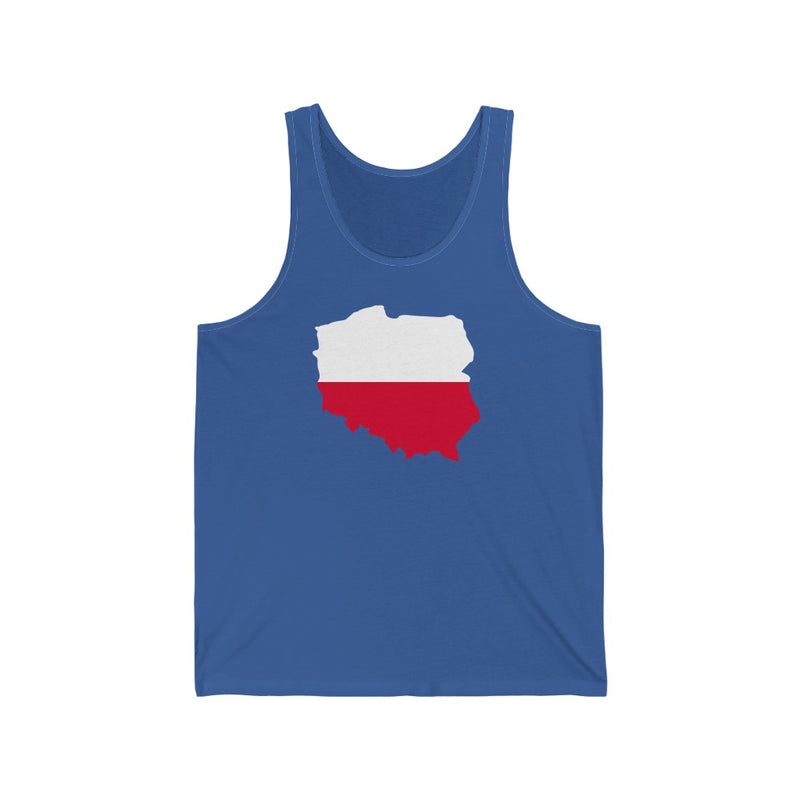 Women's Flag Map Tank Poland