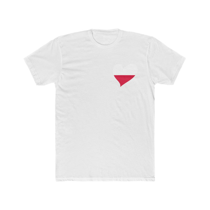 Men's Flag Heart T-Shirt Poland