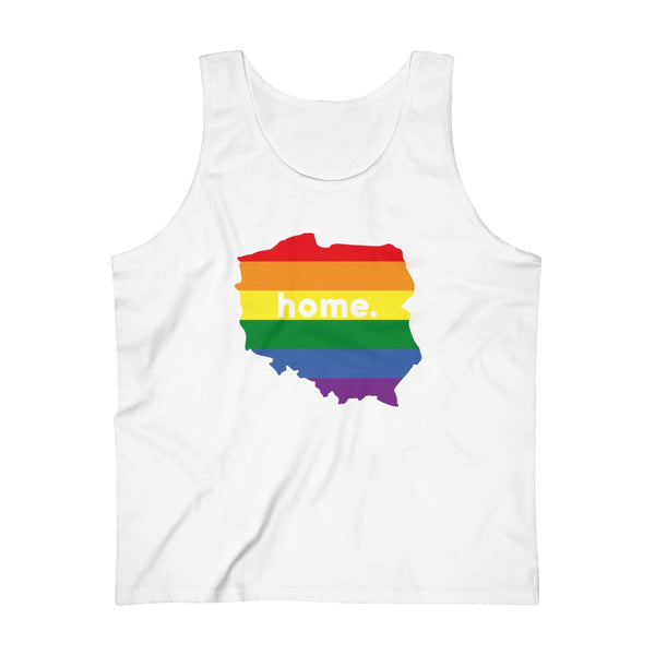 Men's Flag Map Home Pride Tank Poland