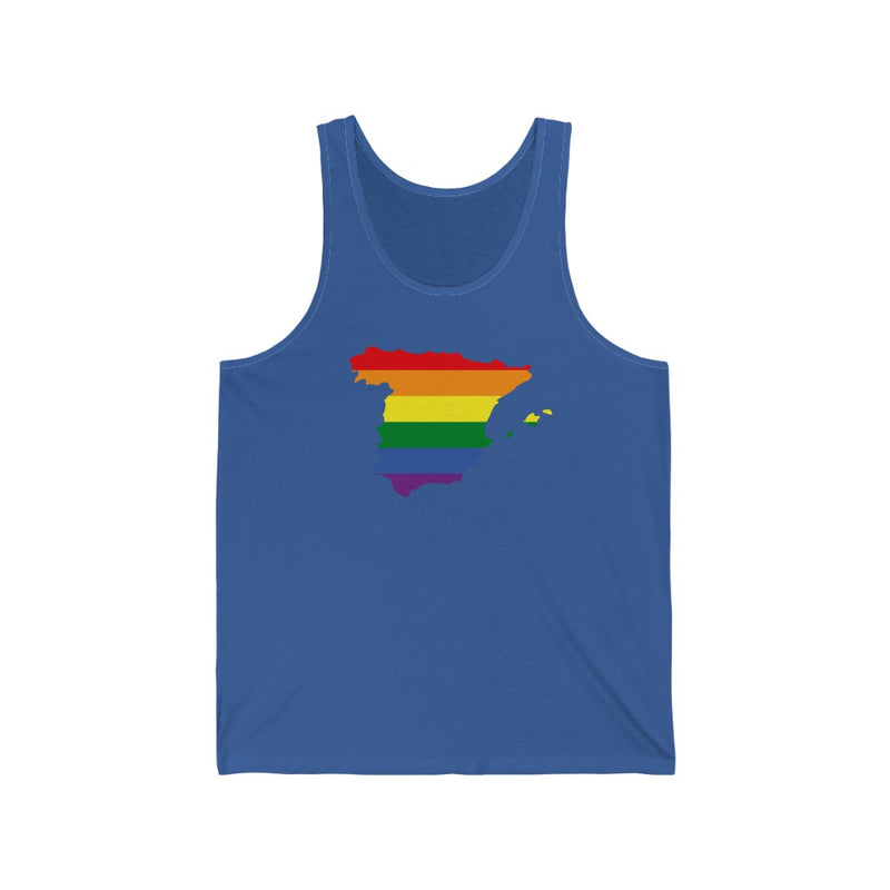 Women's Flag Map Pride Tank Spain