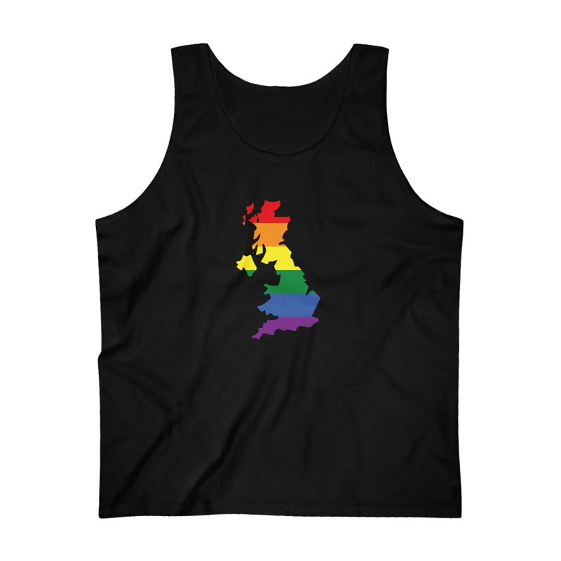 Men's Flag Map Pride Tank United Kingdom