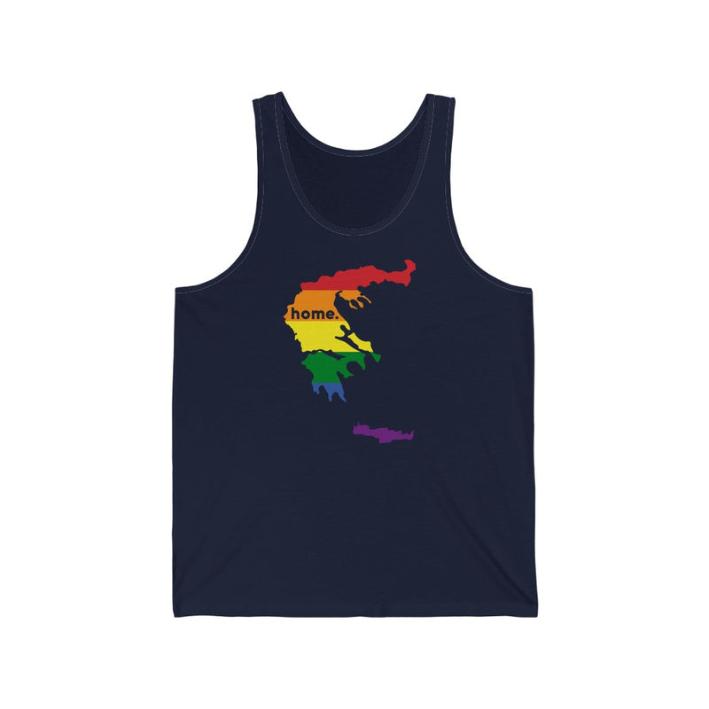 Women's Flag Map Home Pride Tank Greece