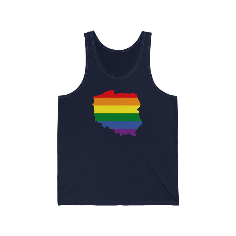 Women's Flag Map Pride Tank Poland