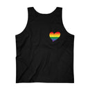 Men's Flag Heart Tank Pride