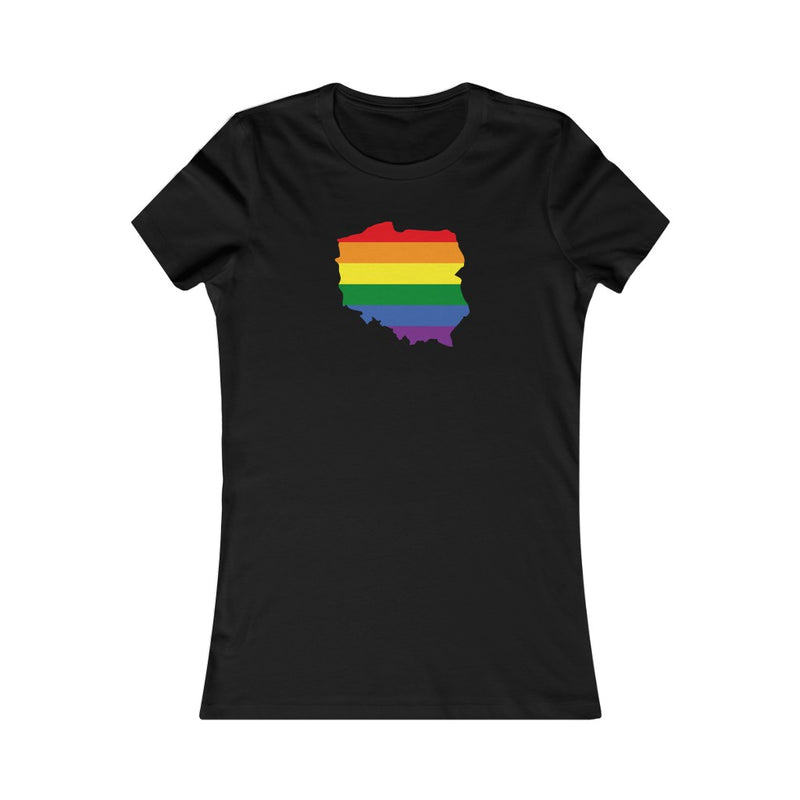 Women's Flag Map Pride T-Shirt Poland