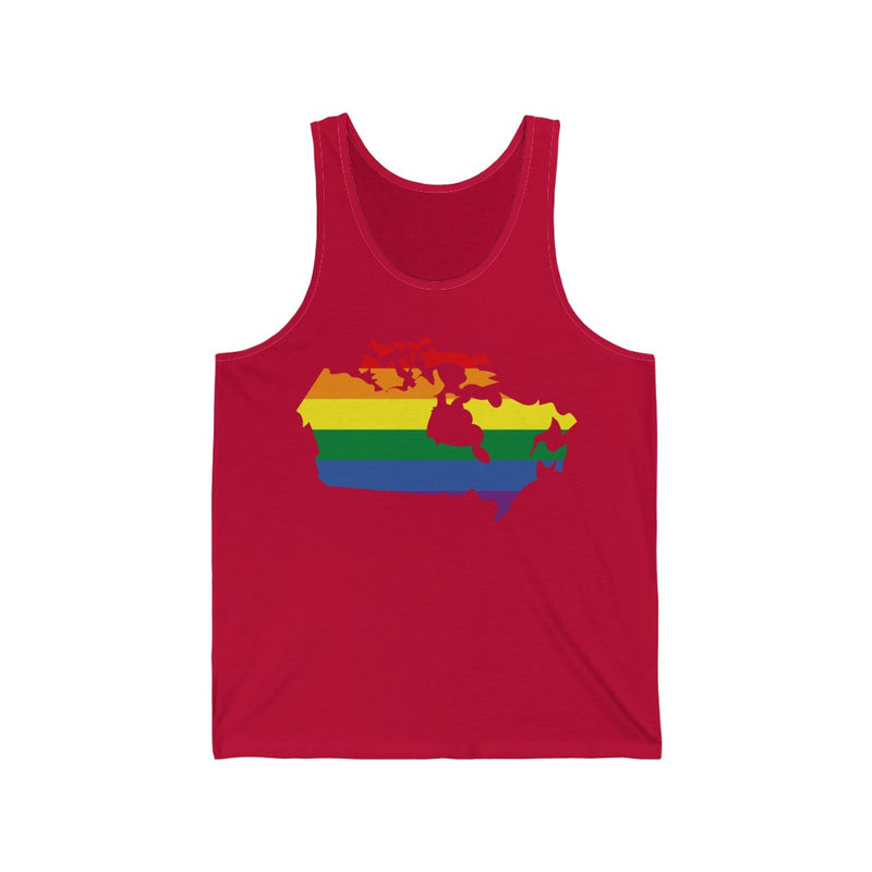 Women's Flag Map Pride Tank Canada